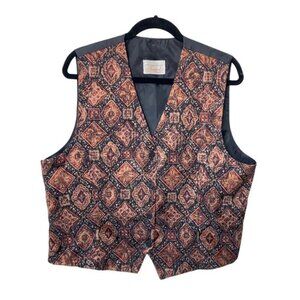Vintage Tradition Paisley Satin Vest Waistcoat
